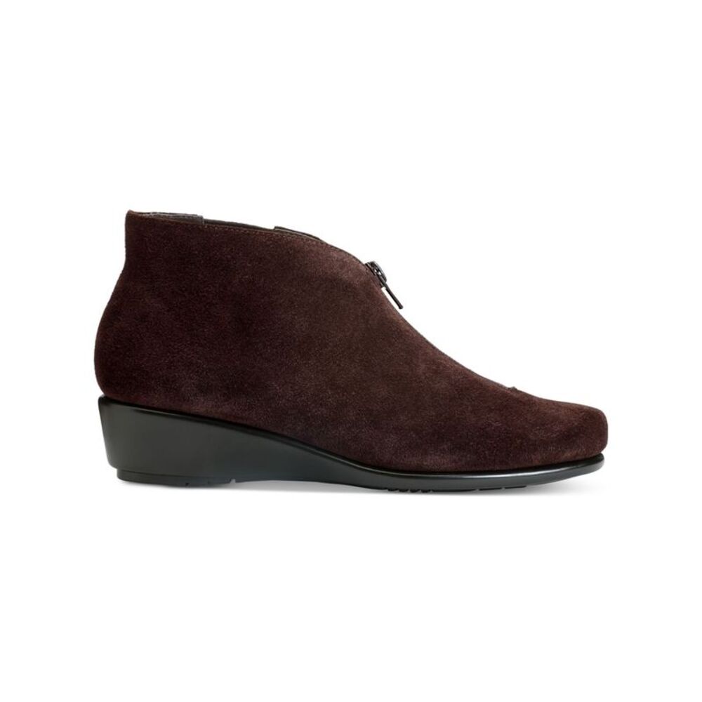 AREOSOLES MARTHA STEWART Womens Maroon Allowance Wedge Leather Booties 8 W